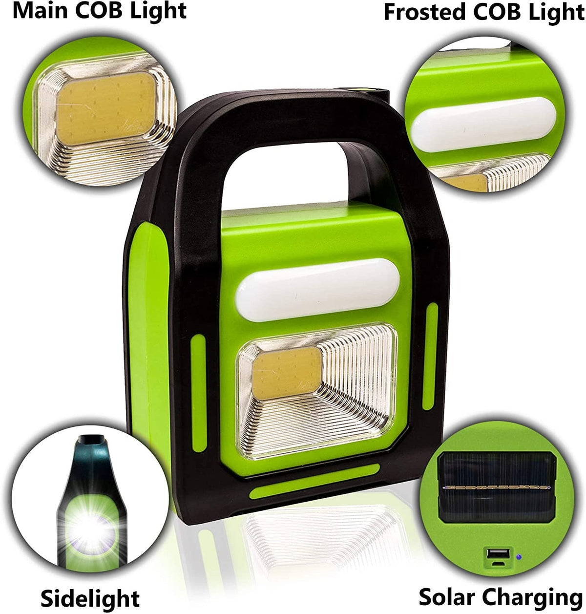 Solar Rechargeable 3-in-1 Emergency Light - Hurry Bolt Portable LED Work Light, Torch & Power Bank - Zam Zam Store