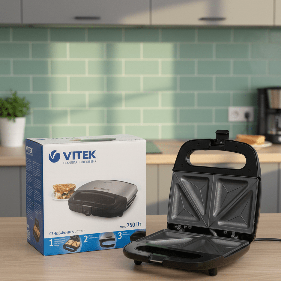 Vitek VT‑7147 Sandwich Maker - 750W - Zam Zam Store