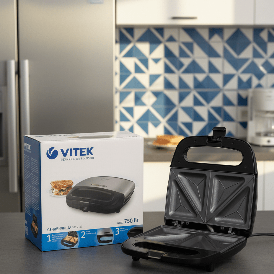 Vitek VT‑7147 Sandwich Maker - 750W - Zam Zam Store
