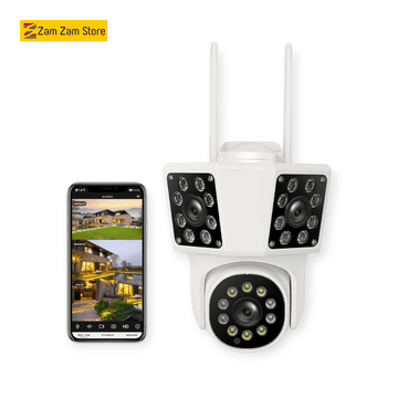 WiFi 2MP Outdoor PTZ Camera 3 Lens - Zam Zam Store