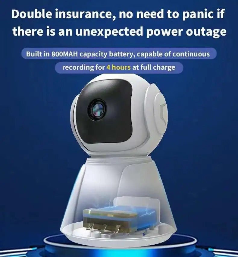 WiFi 2MP PTZ Camera with Battery Backup - Zam Zam Store