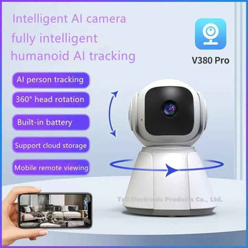 WiFi 2MP PTZ Camera with Battery Backup - Zam Zam Store