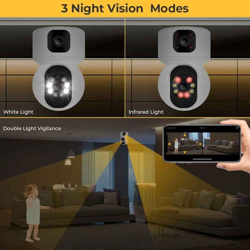 Wifi 2MP WiFi Camera with Dual Screens - Zam Zam Store