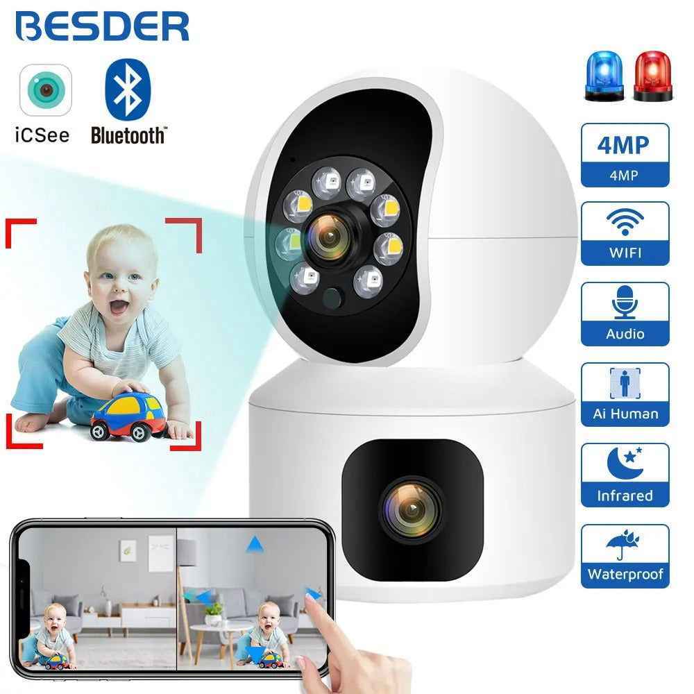 Wifi 2MP WiFi Camera with Dual Screens - Zam Zam Store