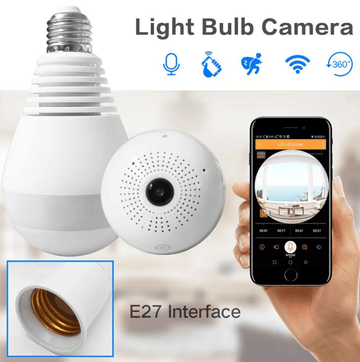 Wifi Bulb Camera Panoramic 2mp - Zam Zam Store