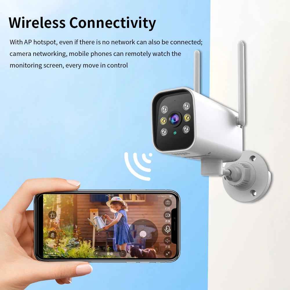 WiFi Outdoor Bullet PTZ Security Camera 2MP - Zam Zam Store