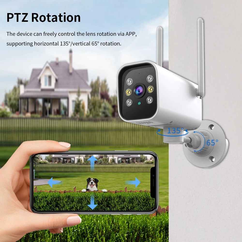 WiFi Outdoor Bullet PTZ Security Camera 2MP - Zam Zam Store