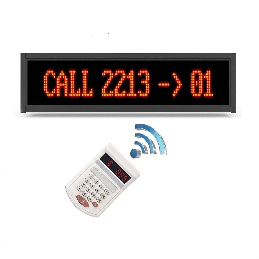 Wireless Patient Ticket Counter System QMS with Text Message - Zam Zam Store