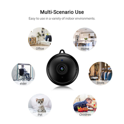 Mini Wi-Fi Indoor Baby Camera 2MPMini WIFI IP Camera HD 1080p Wireless Indoor Camera Nigh Vision Two Way Audio With a simple WiFi connection (2.4GHZ only), you can play all your videos in real time Mini Wi-Fi Indoor Baby Camera 2MPZam Zam Store