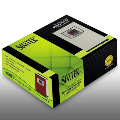 Simtek Digital Battery Charger 12V 20Ampere Fully Automatic with Digital Meter – 6 Months Warranty - Zam Zam Store